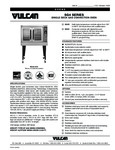 Vulcan F45421 SG4 Series Single Deck Gas Convection Oven Specsheet Vulcan F45421 SG4 Series Single Deck Gas Convection Oven Specsheet