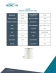 Morcon White Paper Towel Roll Specsheet