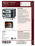 Waring WPO350 Double Pizza Oven Waring WPO350 Double Pizza Oven