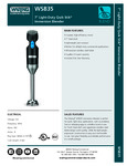 Waring WSB35 Spec Sheet Waring WSB35 Spec Sheet