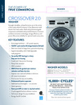 CROSSOVER 3.5 CU. FT. 27" FRONT LOAD COMMERCIAL WASHER CROSSOVER 3.5 CU. FT. 27" FRONT LOAD COMMERCIAL WASHER