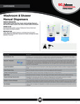 DISPENSER SHOWER HAIR/BODY spec sheet DISPENSER SHOWER HAIR/BODY spec sheet