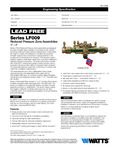 Watts LF009 Spec Sheet Watts LF009 Spec Sheet