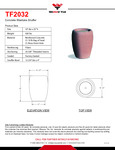 Wausau Tile Westlake TF2032 Round Concrete Cigarette Receptacle Spec Sheet