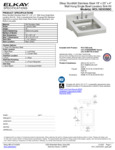 Elkay WCL1923OSDC Spec Sheet Elkay WCL1923OSDC Spec Sheet