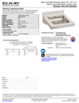 Elkay WCLWO1923OSD1 Spec Sheet Elkay WCLWO1923OSD1 Spec Sheet