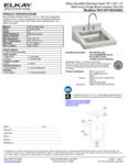 Elkay WCLWO1923OSDC Spec Sheet