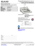 Elkay WCLWO1923OSDSACC Spec Sheet