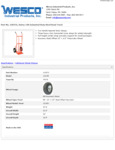 Wesco 934210372 Hand Truck Specsheet