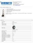 Wesco 934220656 CobraPRO Hand Truck Specsheet Wesco 934220656 CobraPRO Hand Truck Specsheet