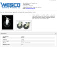 Wesco 934250046 Caster Specsheet