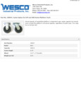 Wesco 934250047 Casters Specsheet Wesco 934250047 Casters Specsheet