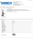 Wesco 934260004 Pedalift Specsheet