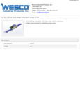 Wesco 934260096 Belt Specsheet Wesco 934260096 Belt Specsheet