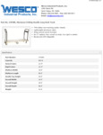 Wesco 934270389 Truck Specsheet