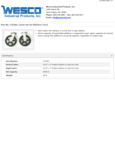 Wesco 934272203 Casters Specsheet