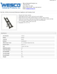 Wesco 934272412 Hand Truck Specsheet Wesco 934272412 Hand Truck Specsheet