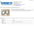 Wesco 934273613 Casters Specsheet