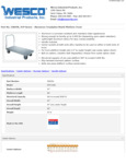 Wesco 934350036 Truck Specsheet