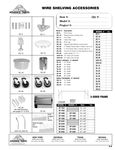 Shelf Accessories Spec Sheet Shelf Accessories Spec Sheet