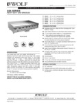 Wolf ASA Series Spec Sheet Wolf ASA Series Spec Sheet