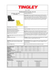 Tingley Workbrute 10" Work Boots Spec Sheet