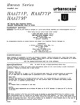 WV Hanna Spec Sheet for HAAI71P, HAAI77P, HAAI79P