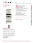 Wolf WX24-4B Spec Sheet - updated Wolf WX24-4B Spec Sheet - updated