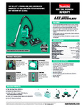 Makita XCV09 Spec Sheet Makita XCV09 Spec Sheet