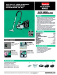 Makita XCV23 Specsheet Makita XCV23 Specsheet