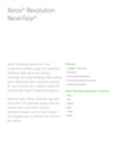Xerox NeverTear Spec Sheet Xerox NeverTear Spec Sheet