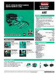 Makita XLC07Z Specsheet Makita XLC07Z Specsheet