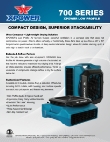 XPOWER Low Profile Air Movers Specsheet