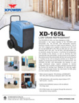XPOWER XD-165L LGR Dehumidifier Spec Sheet