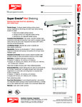 Metro Super Erecta Heated Shelves Spec Sheet Metro Super Erecta Heated Shelves Spec Sheet