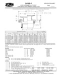 Zurn Z415B-P Spec Sheet Zurn Z415B-P Spec Sheet