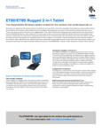 Zebra ET80 and ET85 Tablet Specsheet Zebra ET80 and ET85 Tablet Specsheet