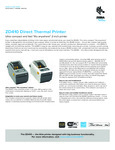 Zebra ZD410 Specs