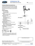 Zurn ZER6003AV-TM Spec Sheet
