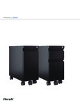 ZipPed Pedestal File Cabinet Spec Sheet