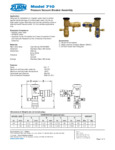 Zurn Model 710 Specsheet Zurn Model 710 Specsheet