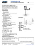 Zurn SS-ZER6000AV-TM Specsheet Zurn SS-ZER6000AV-TM Specsheet