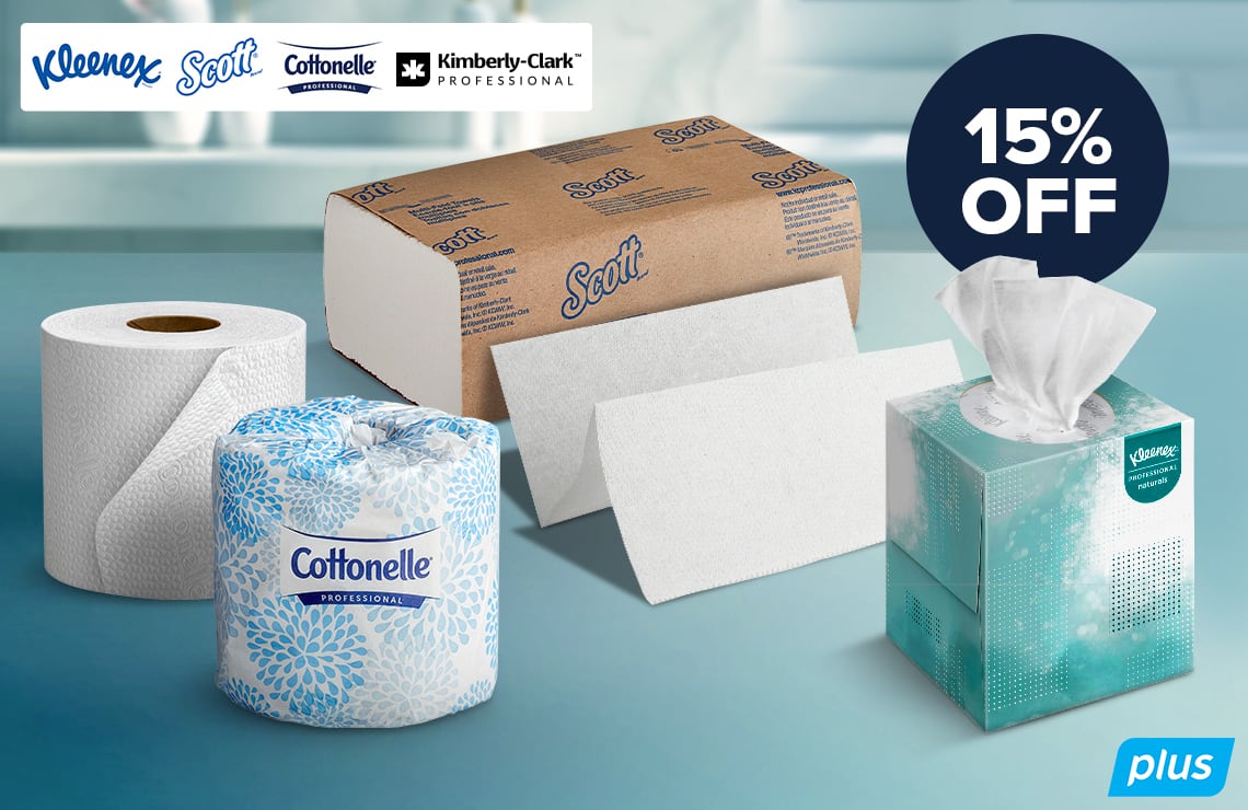 Kimberly Clark and More - Save 15% on Restroom Essentials From Brands You Trust. Use Code: STOCKUP