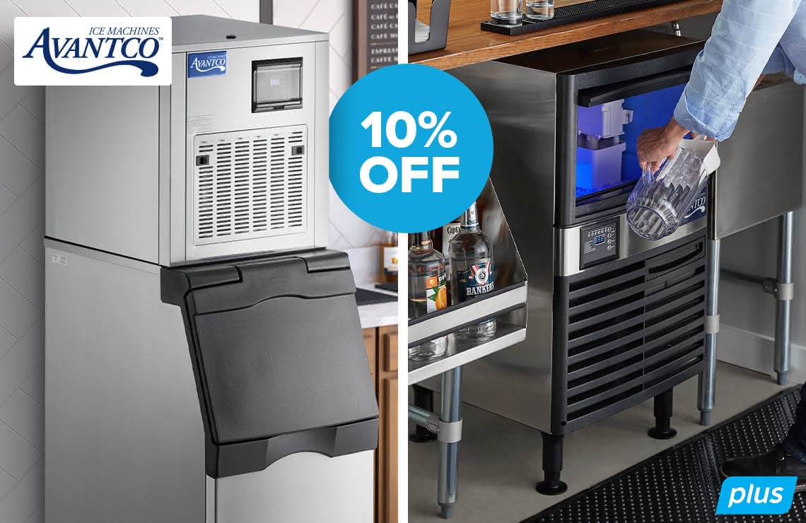 Avantco Ice Machines - Save 10% on Ice Machines and Accessories. Intuitive Controls and High Output. Use Code: REFRESHING