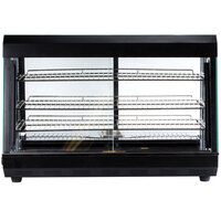 Avantco HDC-26 26" Self/Full Service 3 Shelf Countertop Heated Display Case with Sliding Doors - 120V, 1580W