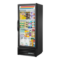 True GDM-12-HC~TSL01 24 7/8" Black Refrigerated Glass Door Merchandiser with LED Lighting