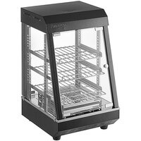 Avantco HDC-13 15" Self/Full Service 3 Shelf Countertop Heated Display Case with Hinged Doors - 120V, 850W