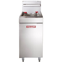 Vulcan LG300-2 35-40 lb. Liquid Propane Floor Fryer - 90,000 BTU