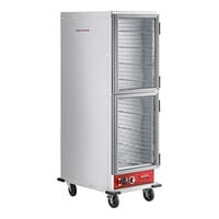 Avantco HTI-1836DC Full Size Insulated Heated Holding Cabinet with Clear Dutch Doors - 120V