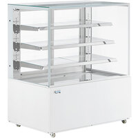 Avantco BCD-48-SW 48" White Square Dry Bakery Display Case